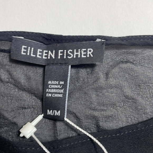 EILEEN FISHER “Sheer Silk Georgette” top - Picture 3 of 6